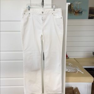 Michael Kors White Denim Jeans size 16 nwot